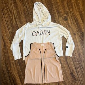 Calvin Klein Woman’s Hoodie Top & Blouse